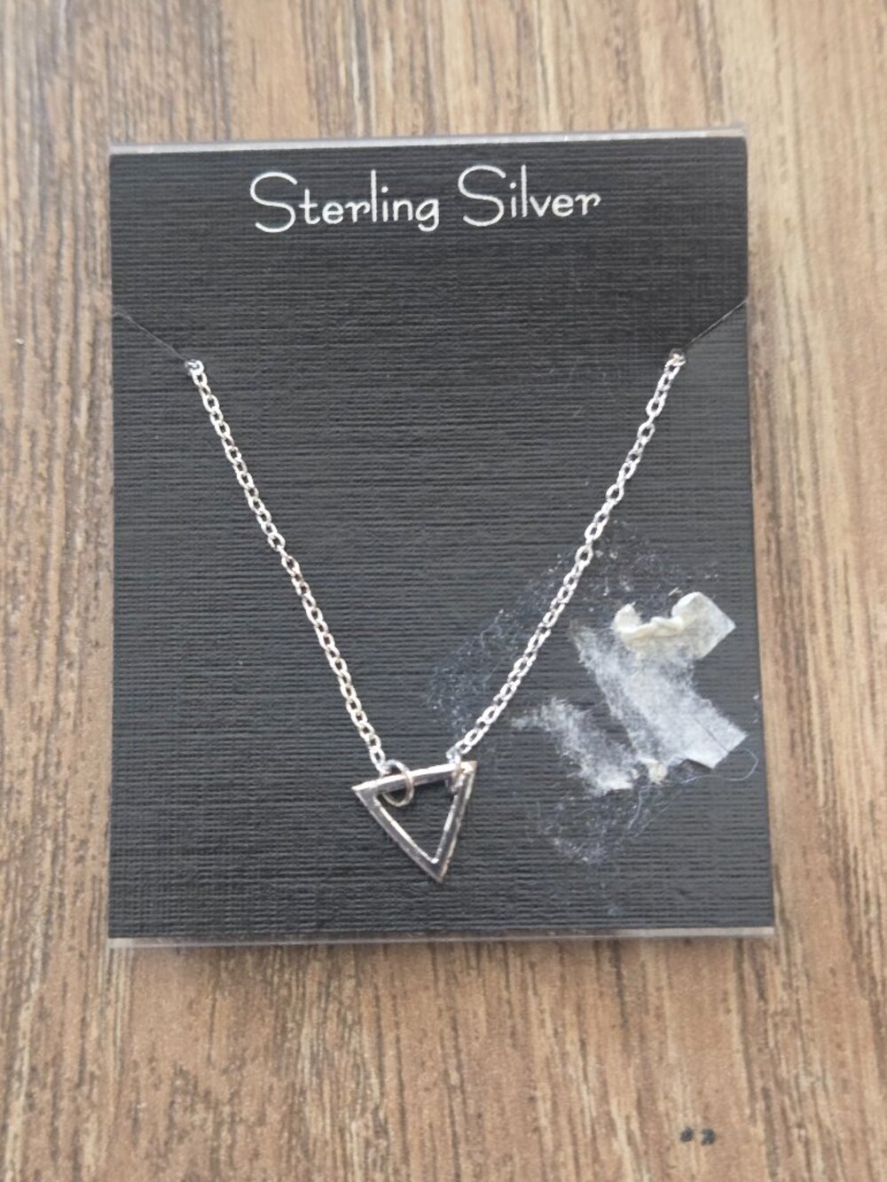 Sterling Silver Triangle Necklace